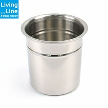 사이즈 다양한 BMP 스텐 국산 주방 양념통 소스통 뼈통 수저통 집게통 가위통 갈비탕 감자탕 뼈통 주방양념통 고추장 양념장 조미료 소분통, [LL] 낮은비엠피-KSS5호-뚜껑미포함