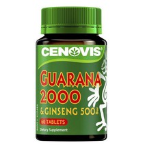 세노비스 호주 명품 구아라나 2000mg 인삼 500mg 60정, 1병