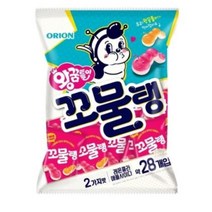 오리온 꼬물탱 왕꿈틀이 미니 2가지맛 336g(약28개입) 탱글 애플맛 탱글 콜라 레몬맛 2봉지
