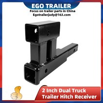 2 인치 듀얼 트럭 트레일러 히치 리시버 라이즈 드롭 어댑터 익스텐더 더블 익스텐션 RV 부품 밴 캠퍼 액세, 한개옵션0, 1개