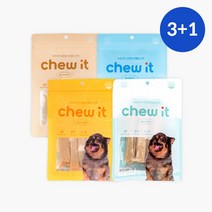 핏펫 강아지 소가죽 개껌 간식 츄잇 일반 플레인 50g 3+1, 츄잇 산양유+츄잇 피넛버터+츄잇 플레인, 츄잇 산양유