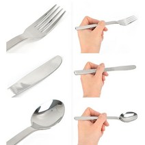 MM 스텐 27종 양식 식기 스푼 포크 나이프 1개, 샤틴양식기 디저트포크