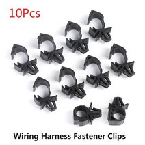 견고한 10/100Pcs 11mm 자동차 배선 하네스 패스너 클립 케이블 파이프 타이 랩 클램프 오일 빔 라인 푸시, 한개옵션1, 01 10pcs