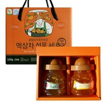 필내음 제주차선물 320g x 2종세트, 한라봉차 + 천혜향차, 10세트