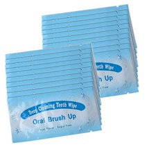 AZDENT-구강 브러쉬 업 딥 클리닝 치아 물티슈 20 강아지 민트 향 무설탕, [01] 20 PCS