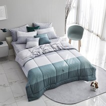 [헤지스홈]극세사 정글[9온스] 퀼트이불 싱글/퀸