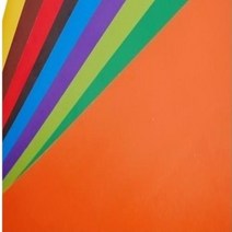 아주문구 학습준비물 8절색마분지240g, 100장, 8절 방안마분지 노랑색