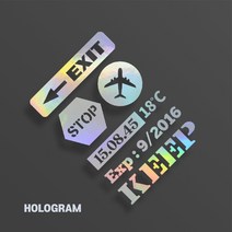 sticky 노트북스티커 캐리어 핸드폰 아이패드 맥북 냉장고 꾸미기, ns-10(홀로그램)