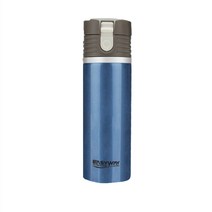 차량용 전기핫컵 물통 자동차히팅물컵 끓는물 100도 12v24V 범용 멀티컵, 글래머 블루【히터 베이스 포함】