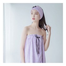 속건 그레이 머리말림 깔끔마감처리 6종류색상 수건 연 용품 핑크 단추로고정 욕실 건조 부드러운소재 드라이 머리띠 눈에하트뿅뿅 치마 화장할때 여성필수 타월 사용용이 머리말릴때 퍼플 극세사소재 헤어 여행용 팩할때 색 브라운 찍찍이디자인 북유럽컬러 화이트 수건 타월 가운, 제리 퍼플