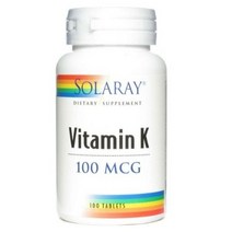 솔라레이 비타민 K 100mcg 타블렛, 100개입, 4개