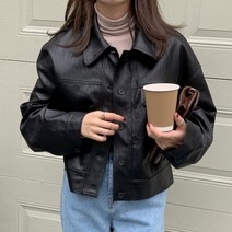 여성 여자 가을 겨울 초 봄 간절기 자켓 재킷 한국 가을 재킷 작은 잘 생긴 옷깃 싱글 브레스트 느슨한 레
