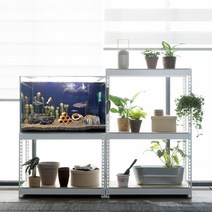 어항 받침대 900 축양장 철재, 900x300, 420x2단, 화이트