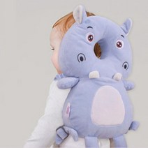 아가드 유아용 아이쿵 머리보호대, 하마 블루