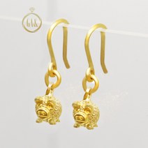 24k 순금 황금돼지 귀걸이 여자 3.75g