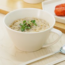 이지라이프 손잡이 라면기 도자기, 크림화이트, 1개