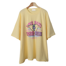 [Kelly wear] 한국산 면100% 여름신상 로즈베어 박스반팔티셔츠 루즈핏티셔츠 여자반팔티 3컬러