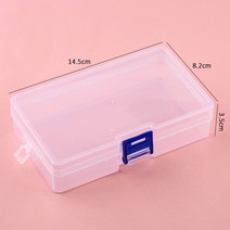 자개보석함 액세서리 나전칠기 돌반지 귀걸이 보관함 1-28 격자 구획 플라스틱 스토리지 박스 진주 스퀘어, 한개옵션1, 04 1 piece