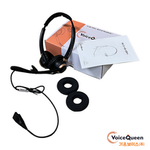 GH-200B 콜센터 양귀 헤드셋, RJ-9 Blue (LG or 삼성 키폰 / ip폰)