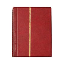 우표 동전 지폐 수집책 스크랩북 앨범 Interleaf 유형 우표 앨범 10 장 (20 페이지) 바인더 친구 수집가, 02 빨간