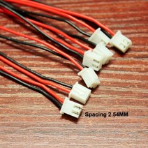 100 개/몫 LED 액세서리 XH 터미널 라인 피치 2.54/PH2.0mm 2Pin 2P 10cm 24th 케이블, 26AWG_300MM-length