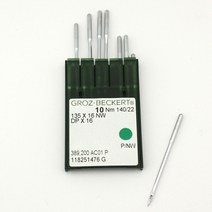 10 Groz-Beckert 135X16NW DPX16 Size 22 Leather Point 재봉틀 미싱 Needles