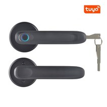 디지털 지문 인식 전자 도어락 deadbolt door lock handle 홈 23, 검은색