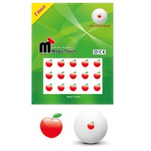 사과 과일 골프공 마킹 방수 스티커 골프공스티커 골프공그림