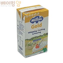 베이킹얌 밀락 골드 휘핑크림1L + 아이스박스 포함, 11개