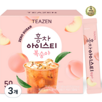 라이브잇 티젠 홍차 아이스티 복숭아 10p, 3개, 50개입, 5g