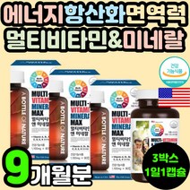 30대 40대 직장인 면역력 피로 활력 기력 회복 개선 멀티 비타민 종합 미네랄 복합 무기질 식약처 인증 미국 영양제 추천 캡슐 항산화 뼈건강 50대 60대 70대 어르신 중년