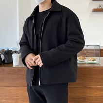 울 블루종 해링턴 자켓 남성