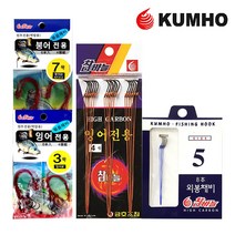 민물 찌 낚시 채비 붕어 잉어 바늘 낚시줄 발판 좌대 원줄 목줄 글루텐 떡밥 그릇 거치대 낚시대 전자케미 캐미 카본줄 고기집게, KF-314 잉어18본 5호