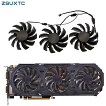 기가바이트 GTX 970 윈드포스 G1 그래픽 카드용 쿨러 팬 교체용 CPU 75mm 2 핀 3 핀 GTX970 PLD08010S12H, 02 3Pin-Fan