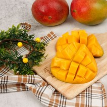 농장에서바로 프리미엄 항공망고, 1box, 4kg (붉은 애플망고)