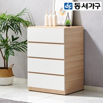 동서가구 미하스 광폭 800 4단 서랍장 4colors DF642637, 오크원