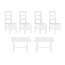SJSHOP 12 'Enterbay BBI 액션 피규어 인형 용 의자 모델이있는 6x 1/6 책상, 설명한대로, 하얀, 활기 없는