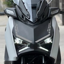 야마하 XMAX300 튜닝 프론트 데코 데칼 스티커 2023, 실버, 1개