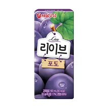 서울우유 리이브 포도 주스, 190ml, 10개