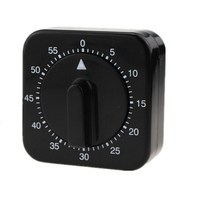 60 Minutes Kitchen Timer Count Cooking Up Alarm Sleep Temporizador Clock Mechanical Stopwatch Down O, 01 black