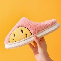 노리스 커플 겨울 스마일(옆) 털슬리퍼