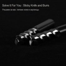 HRC55-3 플루트 카바이 엔밀 알루미늄 아크릴 커터 Cnc 밀링 공구 목재 구리 4 2 3 1mm 6mm 8mm, [21] D8X30XD8X75L
