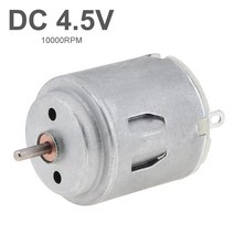 전기모터 소형 DC 전동 강력모터 R260 DC 모터 4.5V 이중 출력 샤프트 마이크로 DIY 장난감 모델 가전 제품, 한개옵션0