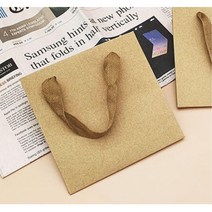 도시락 포장 바닥 넓은 정사각 크라프트백 여성용 생신 서포트백 의류봉투 귀여운 튼튼 옷가게 회사 포장재