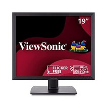 ViewSonic 뷰소닉 VA951S 19인치 IPS 1024p LED 모니터 DVI VGA 및 향상된 보기 편안함 블랙
