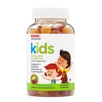 GNC 키즈 어린이 오메가3 종합비타민 젤리 120정, 1병