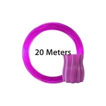 LeoPlas-1.75mm 10 및 20 m 투명 PETG 필라멘트 샘플 3D 프린터 펜소모품 인쇄 용품 플라스틱 소재, 20 Clear Grape 20m 60g