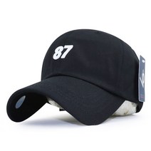 베이직엠 남성 여성 야구모자 볼캡 면 심플 87 볼륨