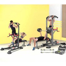 실내딥스 홈짐 실내딥스바 오금펴기 등운동기구, T058+30kg  덤벨+1.2m 바벨 바