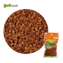 지니비즈 비즈 공예 리필용 싱글컬러 1000비즈 구슬비즈, 라이트브라운, 1개